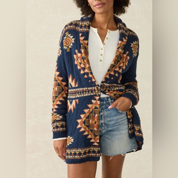 Faherty Sweaters - FAHERTY B.YELLOWTAIL Lodge Cardigan